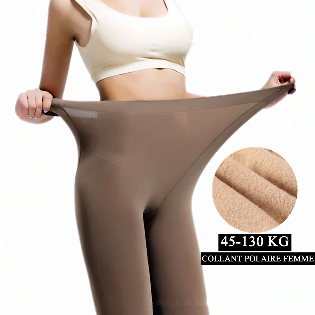 Collant polaire femme, de 45 à 130 kg