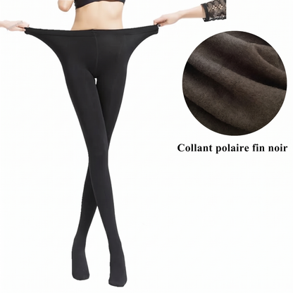 Collant polaire fin noir